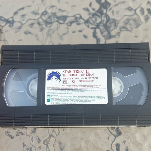 Star Trek II: The Wrath of Khan VHS Execllent Condition - Picture 8 of 9